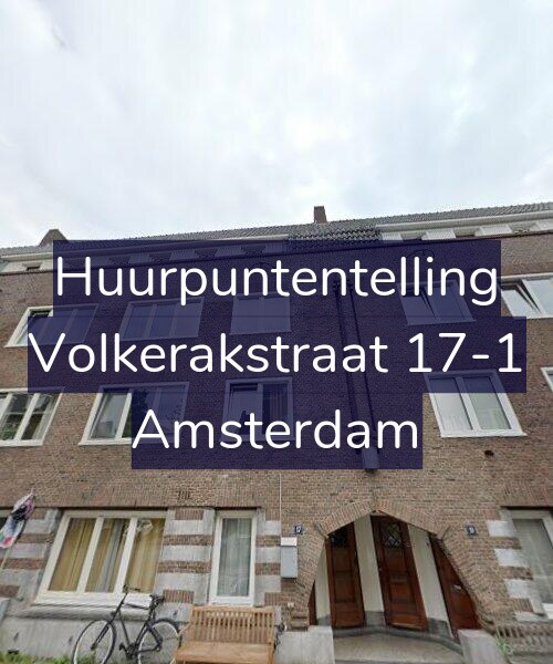 Foto gevel Huurpuntentelling voor Volkerakstraat 17-1, Amsterdam