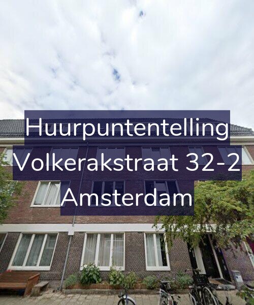 Foto gevel Huurpuntentelling voor Volkerakstraat 32-2, Amsterdam