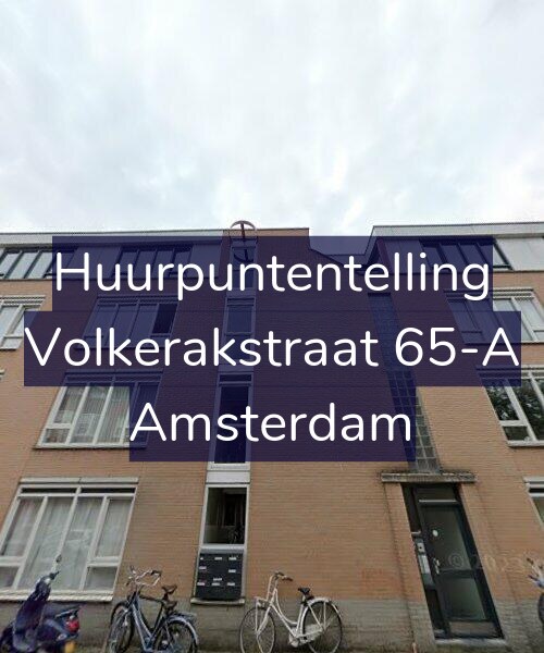 Foto gevel Huurpuntentelling voor Volkerakstraat 65-A, Amsterdam