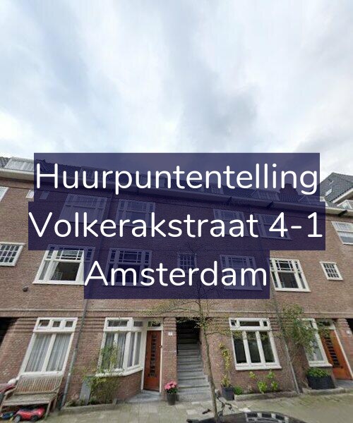 Foto gevel Huurpuntentelling voor Volkerakstraat 4-1, Amsterdam