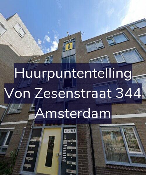 Foto gevel Huurpuntentelling voor Von Zesenstraat 344, Amsterdam