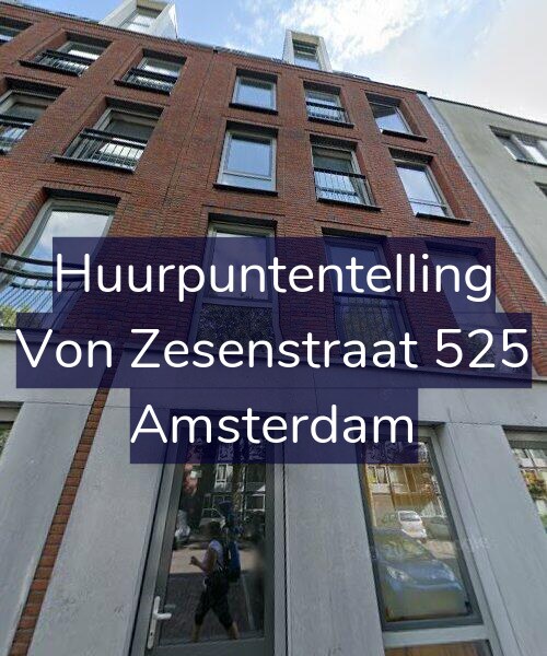 Foto gevel Huurpuntentelling voor Von Zesenstraat 525, Amsterdam