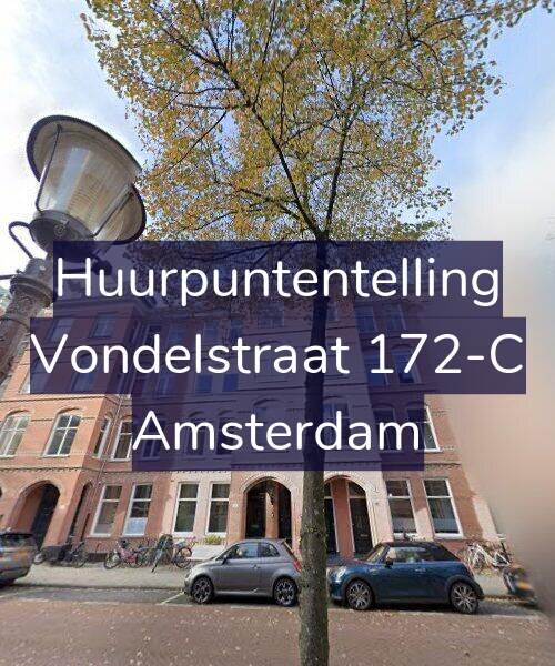 Foto gevel Huurpuntentelling voor Vondelstraat 172-C, Amsterdam