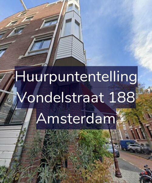 Foto gevel Huurpuntentelling voor Vondelstraat 188, Amsterdam