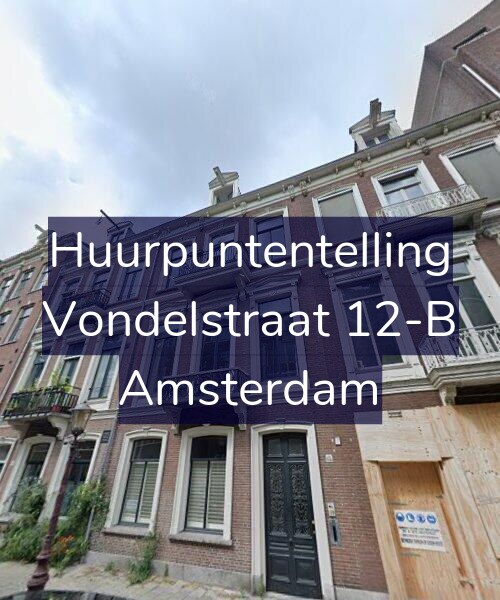 Foto gevel Huurpuntentelling voor Vondelstraat 12-B, Amsterdam