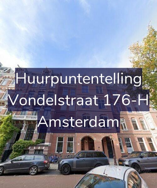 Foto gevel Huurpuntentelling voor Vondelstraat 176-H, Amsterdam