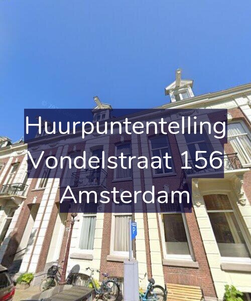 Foto gevel Huurpuntentelling voor Vondelstraat 156, Amsterdam