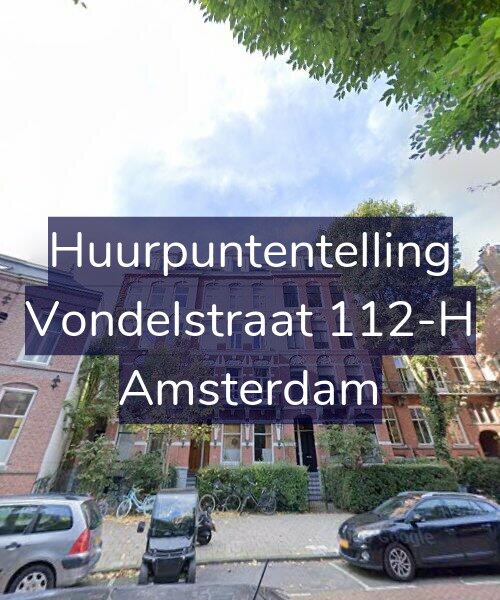 Foto gevel Huurpuntentelling voor Vondelstraat 112-H, Amsterdam