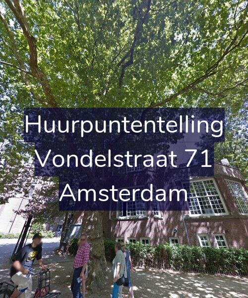 Foto gevel Huurpuntentelling voor Vondelstraat 71, Amsterdam