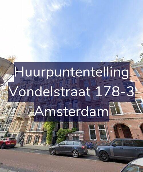 Foto gevel Huurpuntentelling voor Vondelstraat 178-3, Amsterdam