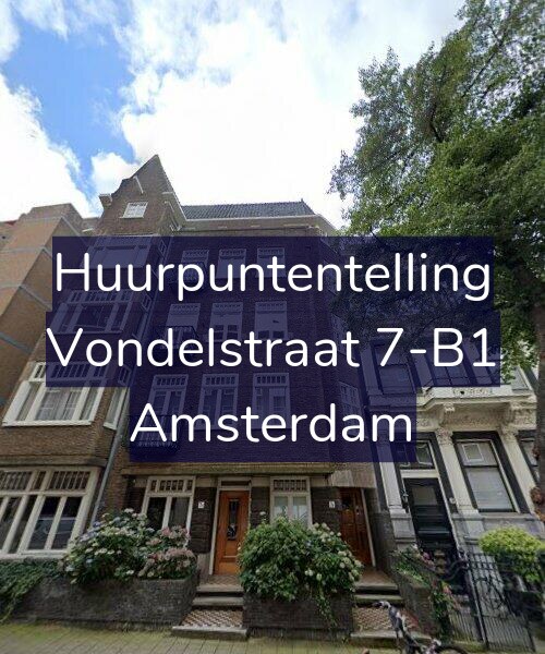 Foto gevel Huurpuntentelling voor Vondelstraat 7-B1, Amsterdam