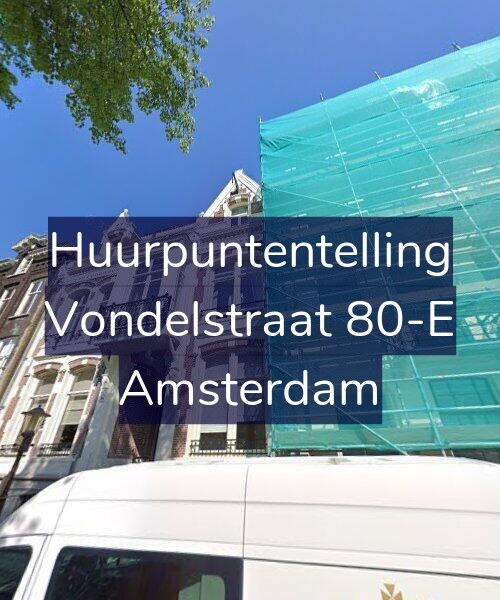 Foto gevel Huurpuntentelling voor Vondelstraat 80-E, Amsterdam