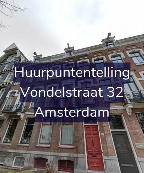 Foto gevel Huurpuntentelling voor Vondelstraat 32, Amsterdam