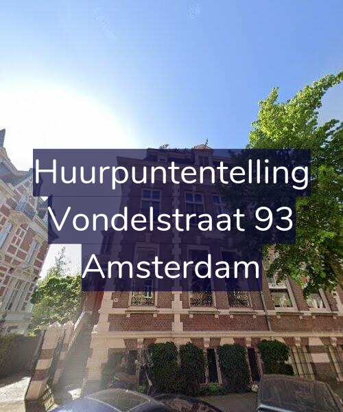 Foto gevel Huurpuntentelling voor Vondelstraat 93, Amsterdam