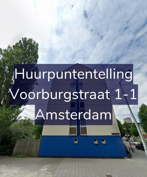 Foto gevel Huurpuntentelling voor Voorburgstraat 1-1, Amsterdam