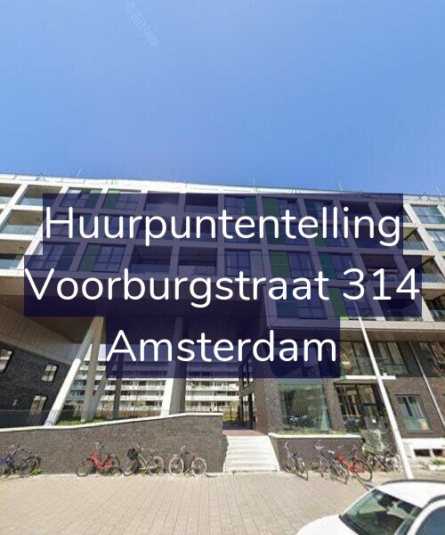 Foto gevel Huurpuntentelling voor Voorburgstraat 314, Amsterdam