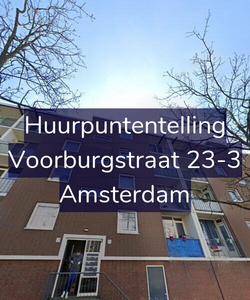 Foto gevel Huurpuntentelling voor Voorburgstraat 23-3, Amsterdam