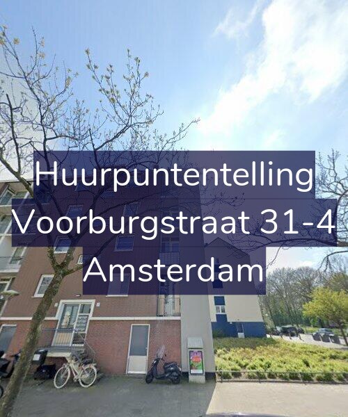 Foto gevel Huurpuntentelling voor Voorburgstraat 31-4, Amsterdam
