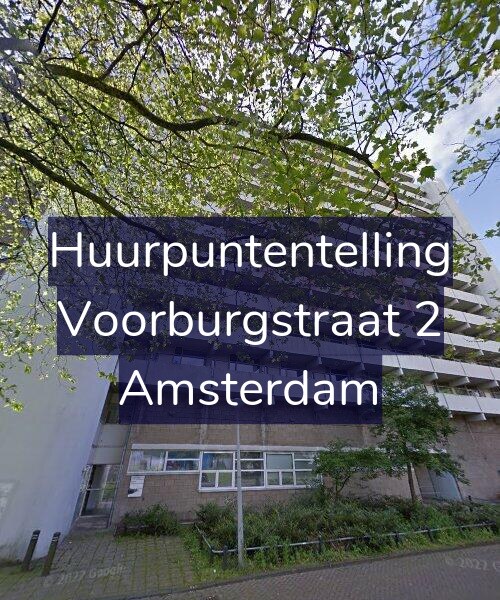 Foto gevel Huurpuntentelling voor Voorburgstraat 2, Amsterdam