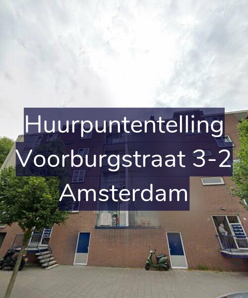 Foto gevel Huurpuntentelling voor Voorburgstraat 3-2, Amsterdam