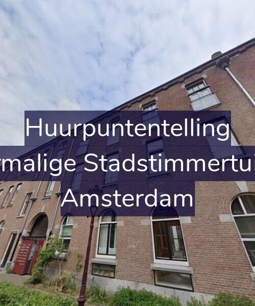 Foto gevel Huurpuntentelling voor Voormalige Stadstimmertuin 85, Amsterdam