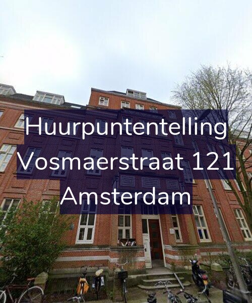 Foto gevel Huurpuntentelling voor Vosmaerstraat 121, Amsterdam