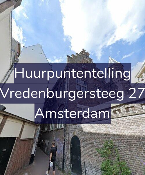 Foto gevel Huurpuntentelling voor Vredenburgersteeg 27, Amsterdam