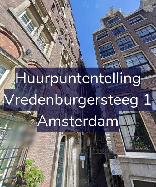 Foto gevel Huurpuntentelling voor Vredenburgersteeg 1, Amsterdam