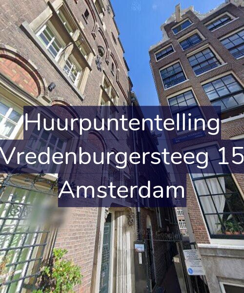 Foto gevel Huurpuntentelling voor Vredenburgersteeg 15, Amsterdam