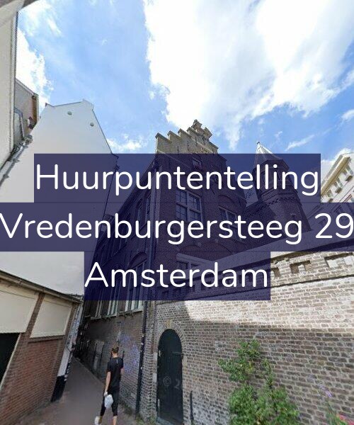 Foto gevel Huurpuntentelling voor Vredenburgersteeg 29, Amsterdam