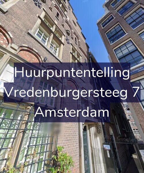 Foto gevel Huurpuntentelling voor Vredenburgersteeg 7, Amsterdam