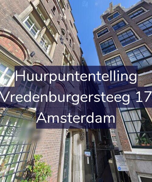 Foto gevel Huurpuntentelling voor Vredenburgersteeg 17, Amsterdam