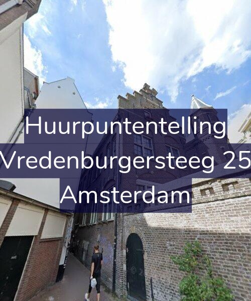 Foto gevel Huurpuntentelling voor Vredenburgersteeg 25, Amsterdam