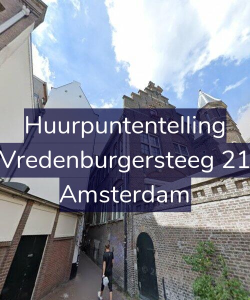 Foto gevel Huurpuntentelling voor Vredenburgersteeg 21, Amsterdam
