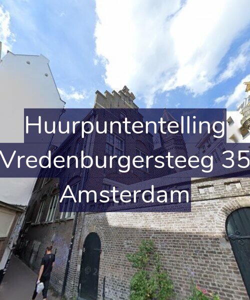 Foto gevel Huurpuntentelling voor Vredenburgersteeg 35, Amsterdam