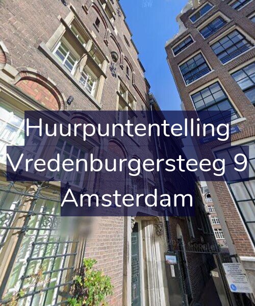Foto gevel Huurpuntentelling voor Vredenburgersteeg 9, Amsterdam