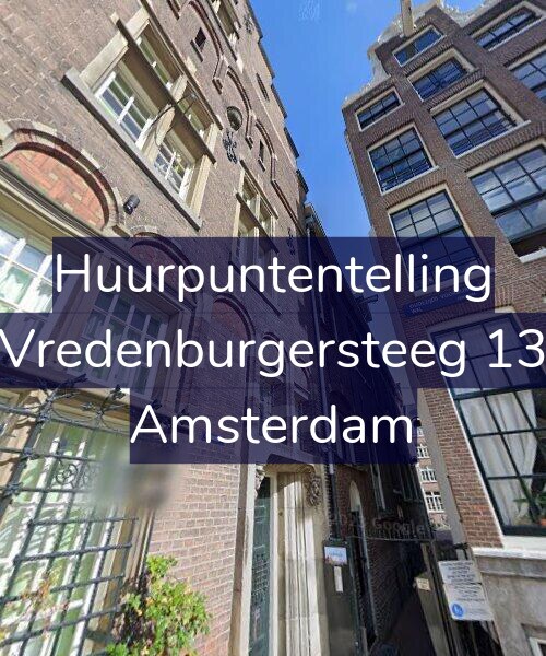 Foto gevel Huurpuntentelling voor Vredenburgersteeg 13, Amsterdam