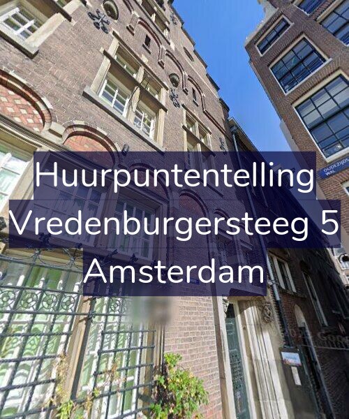 Foto gevel Huurpuntentelling voor Vredenburgersteeg 5, Amsterdam