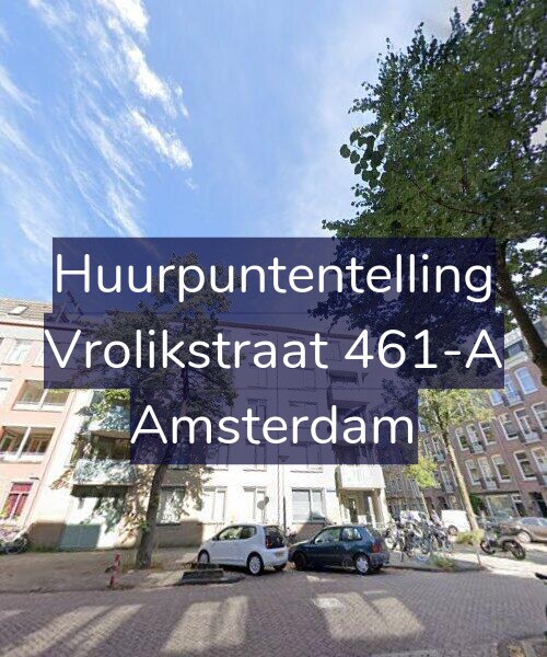 Foto gevel Huurpuntentelling voor Vrolikstraat 461-A, Amsterdam