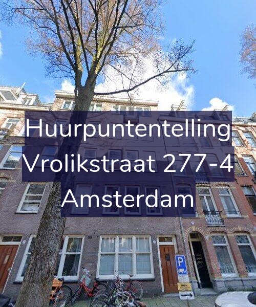 Foto gevel Huurpuntentelling voor Vrolikstraat 277-4, Amsterdam