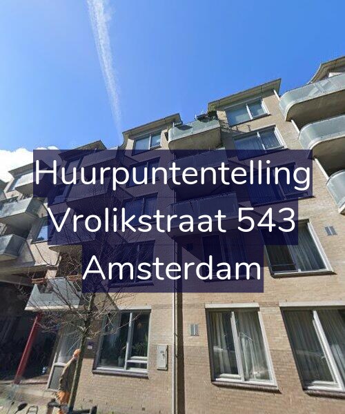Foto gevel Huurpuntentelling voor Vrolikstraat 543, Amsterdam