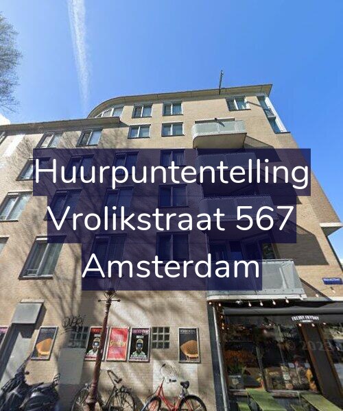 Foto gevel Huurpuntentelling voor Vrolikstraat 567, Amsterdam