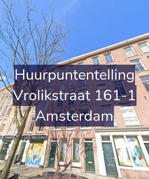 Foto gevel Huurpuntentelling voor Vrolikstraat 161-1, Amsterdam