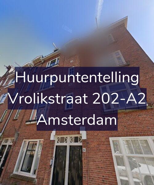 Foto gevel Huurpuntentelling voor Vrolikstraat 202-A2, Amsterdam