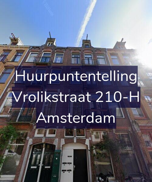 Foto gevel Huurpuntentelling voor Vrolikstraat 210-H, Amsterdam
