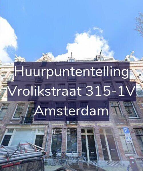 Foto gevel Huurpuntentelling voor Vrolikstraat 315-1V, Amsterdam