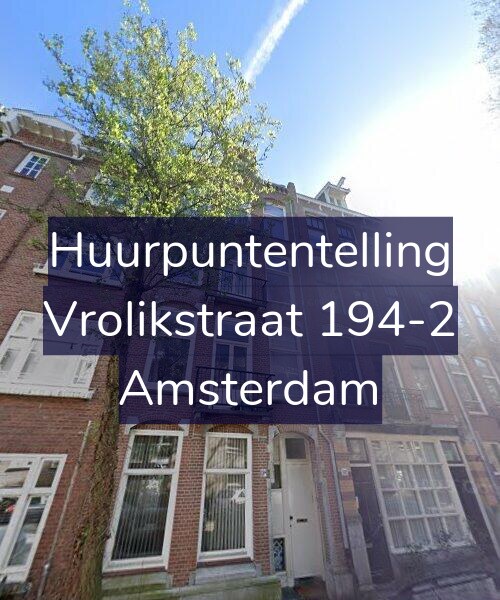 Foto gevel Huurpuntentelling voor Vrolikstraat 194-2, Amsterdam