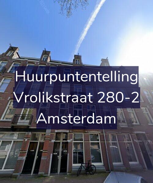 Foto gevel Huurpuntentelling voor Vrolikstraat 280-2, Amsterdam