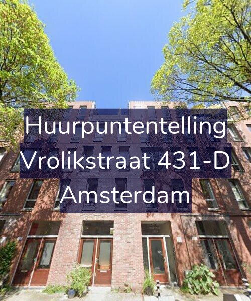 Foto gevel Huurpuntentelling voor Vrolikstraat 431-D, Amsterdam