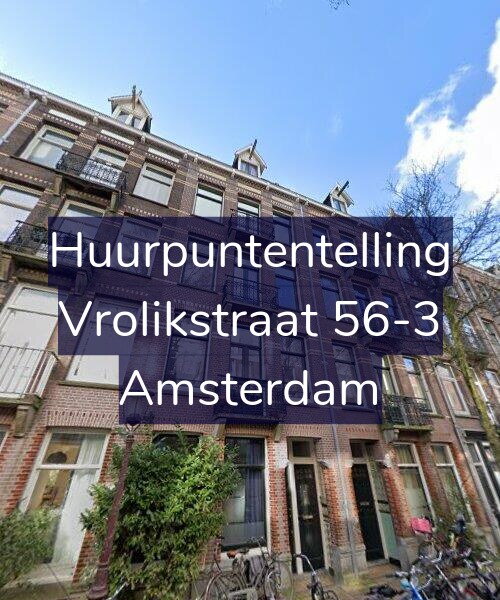 Foto gevel Huurpuntentelling voor Vrolikstraat 56-3, Amsterdam